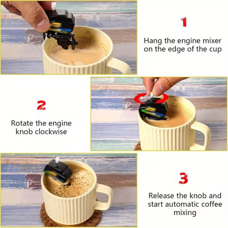 Wind up Mini Boat Engine For Coffee Mug ,Tea Cup