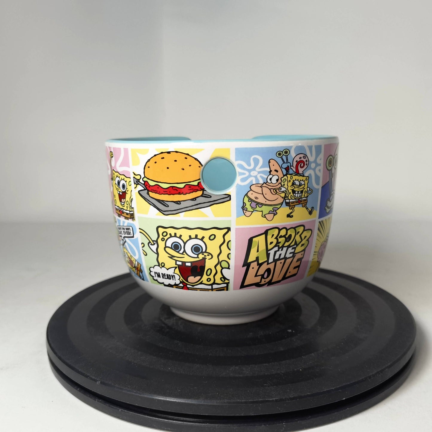 Spongebob Comic Panels 20oz Ceramic Ramen Bowl w/ Chopsticks