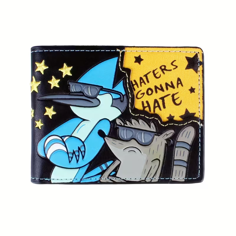 Regular Show Mordecai and Rigby Haters Gonna Hate Wallet