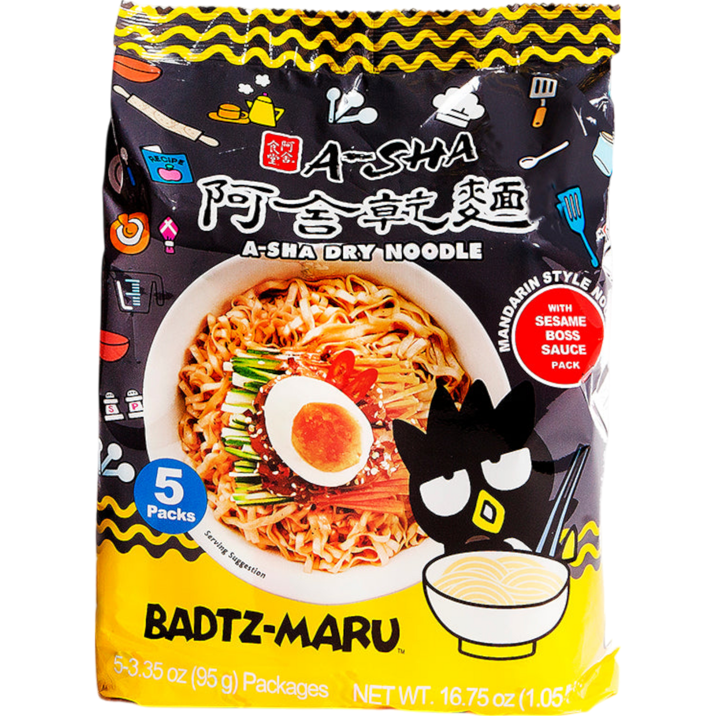 A-Sha Sanrio Badtz-Maru Dry Noodles