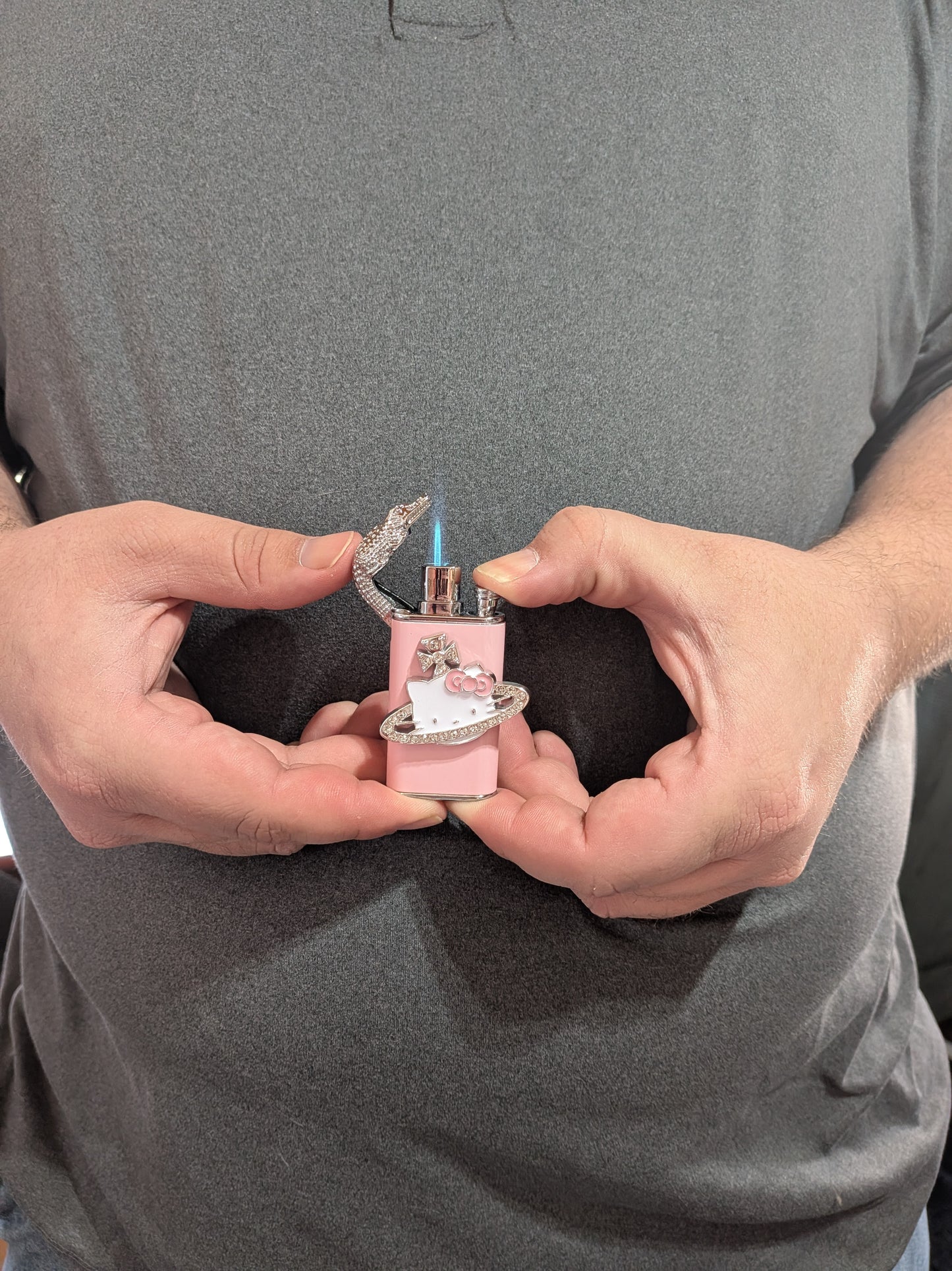 Hello Kitty Duel Flame Lighter Butane.