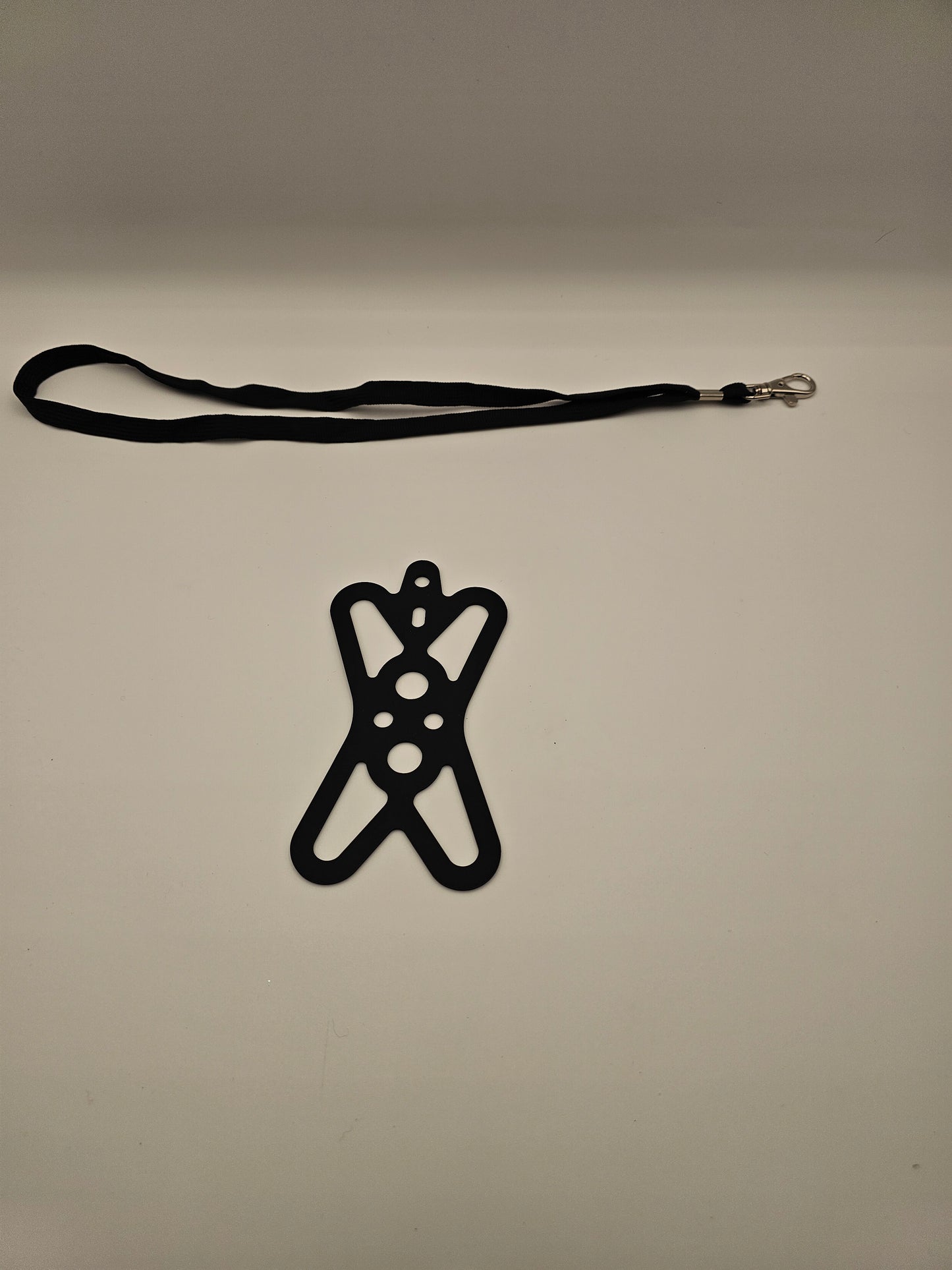 Universal Silicone Phone Holder Necklace Black