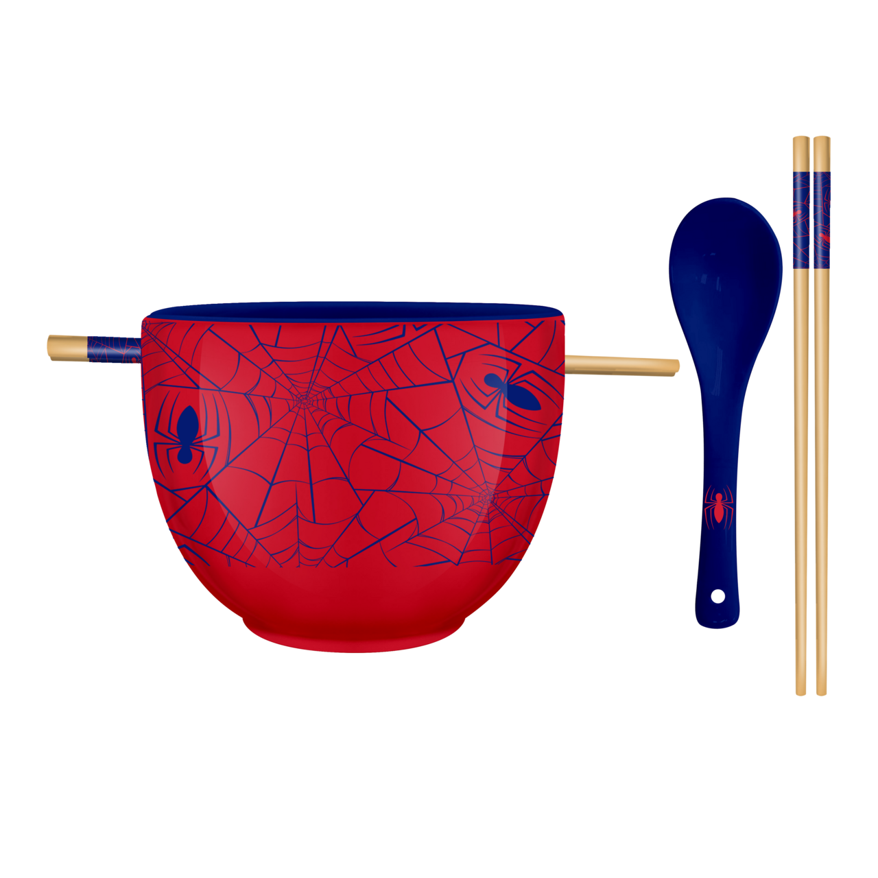 Spiderman Spidey Webs and Icons 20oz Ceramic Ramen Bowl