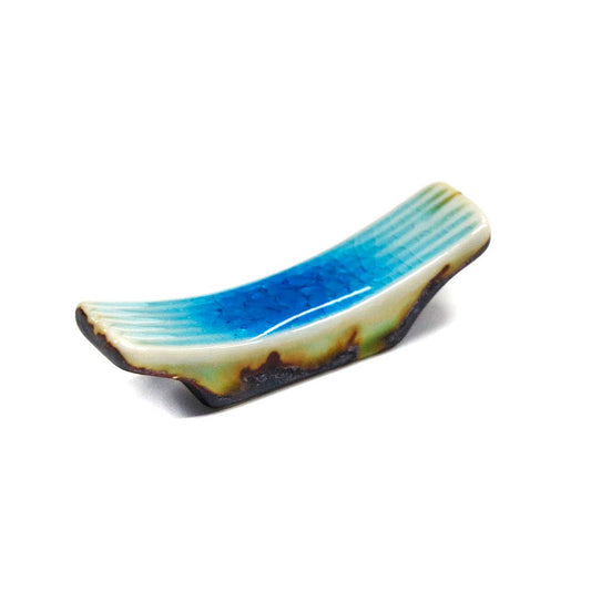 Aozora Kanyu Porcelain Chopsticks Rest 2.5"L (24/720)
