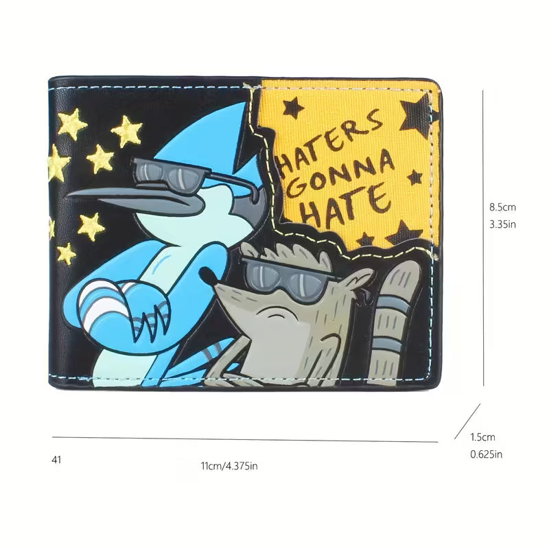 Regular Show Mordecai and Rigby Haters Gonna Hate Wallet