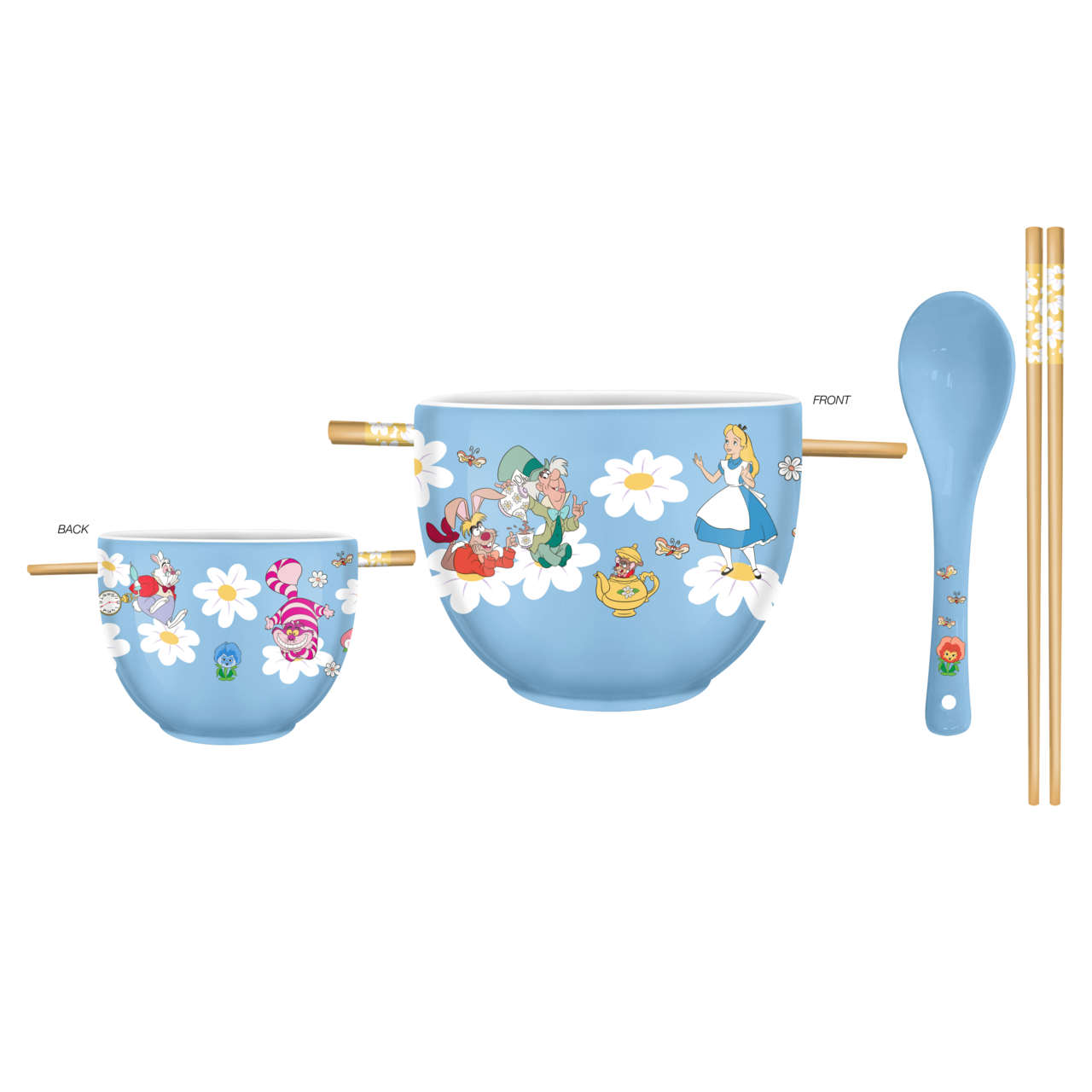 Alice in Wonderland Wildflower 20oz Ceramic Ramen Bowl