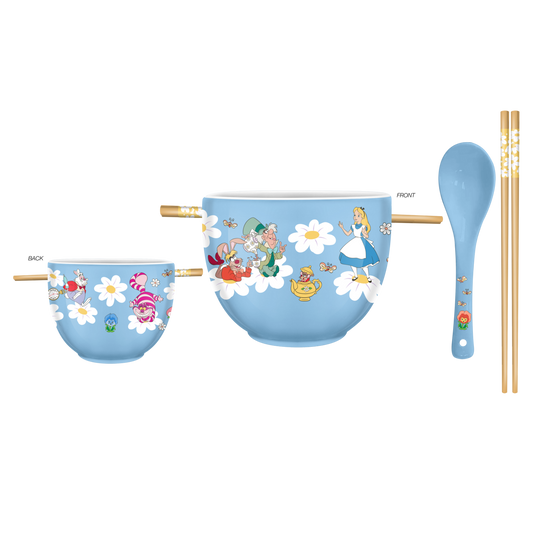 Alice in Wonderland Wildflower 20oz Ceramic Ramen Bowl