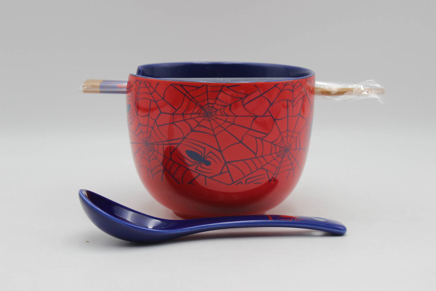 Spiderman Spidey Webs and Icons 20oz Ceramic Ramen Bowl