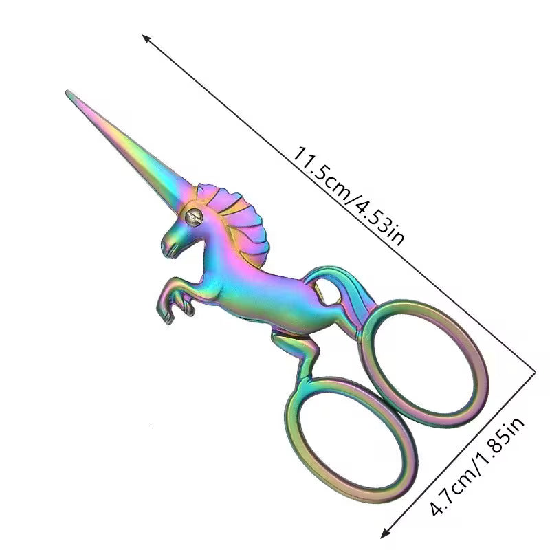 Metal Unicorn Rainbow Scissors