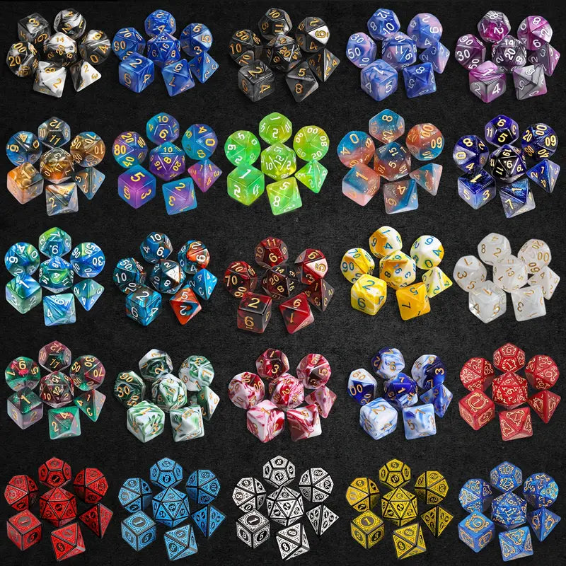 Mystery DND Dice Set with Dice Bag