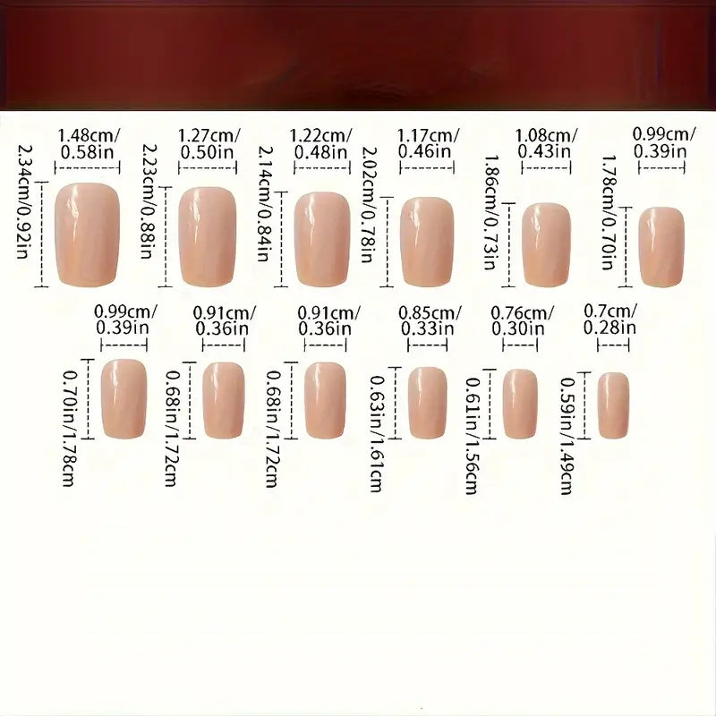 24pcs Set of Donut & Cupcake Press On Nails