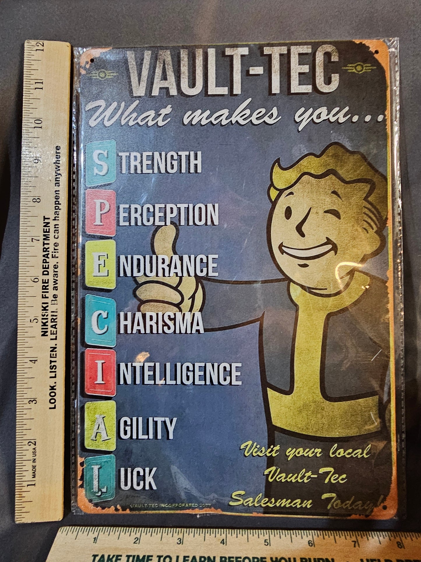 Vault-Tec Metal Sign