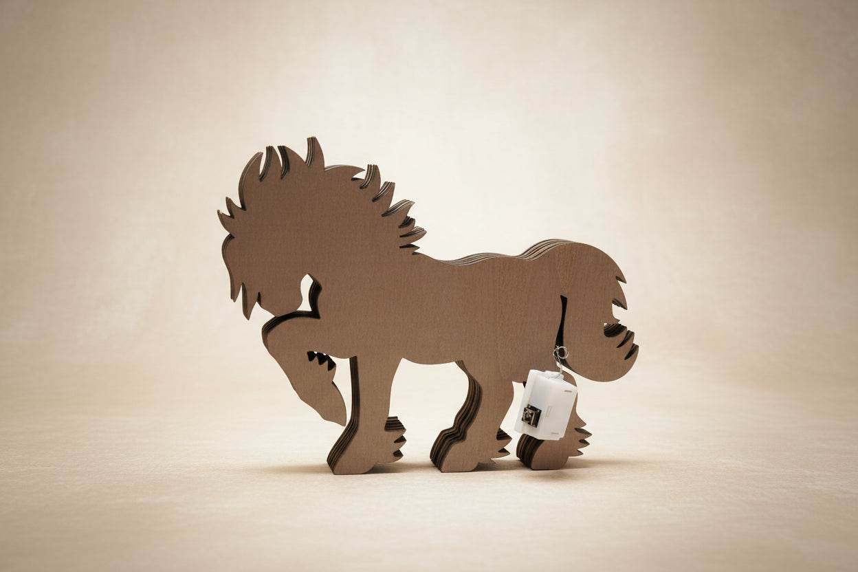 Wild Horse Light up Wooden Decor