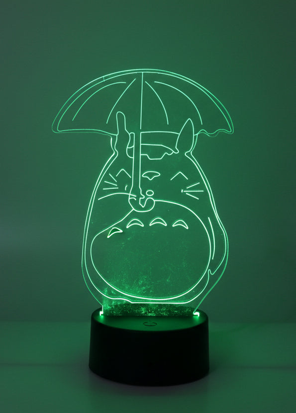 Totoro 3D Night Light Changing Colors with Remote.