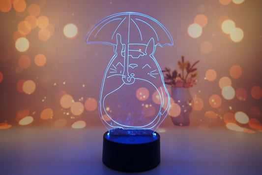Totoro 3D Night Light Changing Colors with Remote.