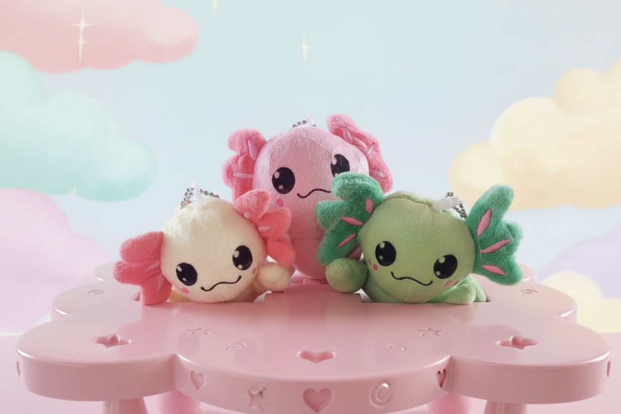Axolotl Stuffy Key Chain