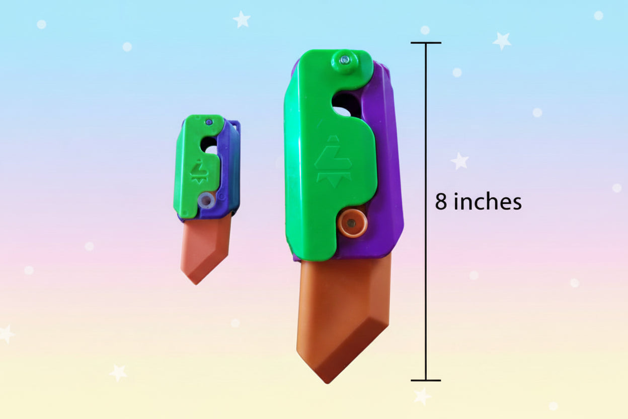 Purple and Green Fidget 5pcs Set