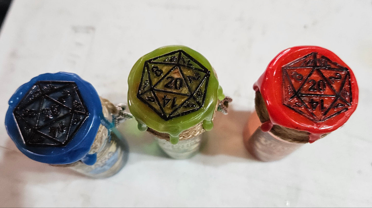 Handmade D20 Potion Dice