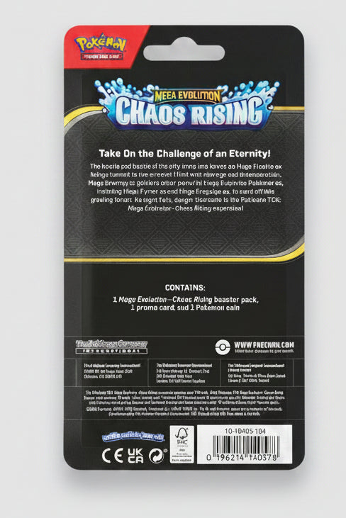 Pokémon TCG Mega Evolution—Chaos Rising Booster Pack w/ Toxel Promo & Coin
