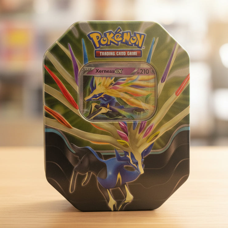 Pokémon Azure Legends Tin Xerneas EX Foil Promo Card Booster Packs