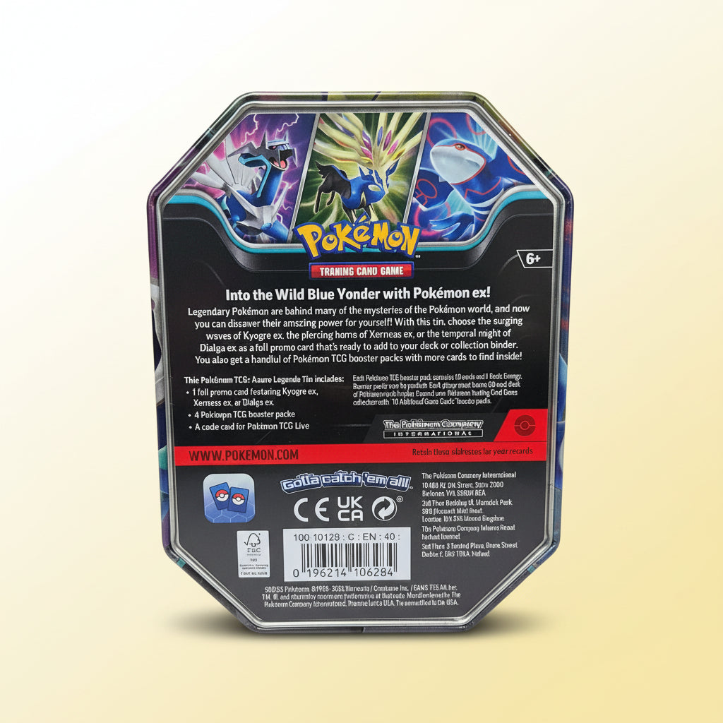 Pokémon Azure Legends Tin Xerneas EX Foil Promo Card Booster Packs