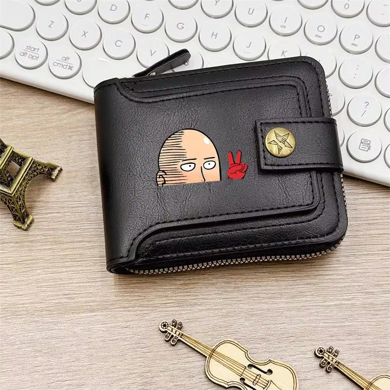 One Punch for Man Anime Wallet Black