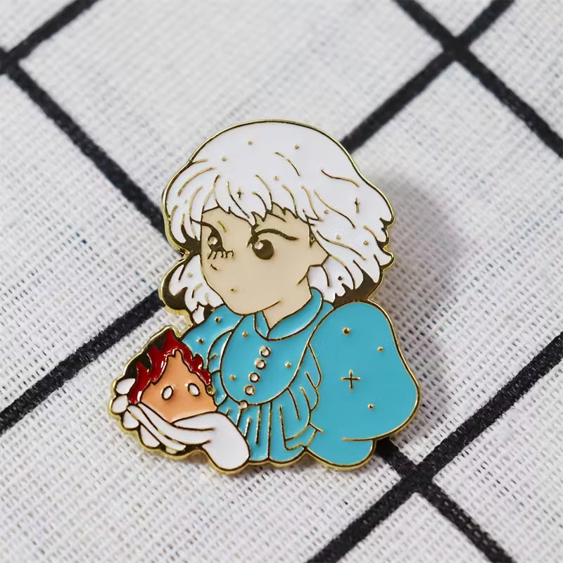 Anime Fire Enamel Pin Badge for Backpacks and Clothes