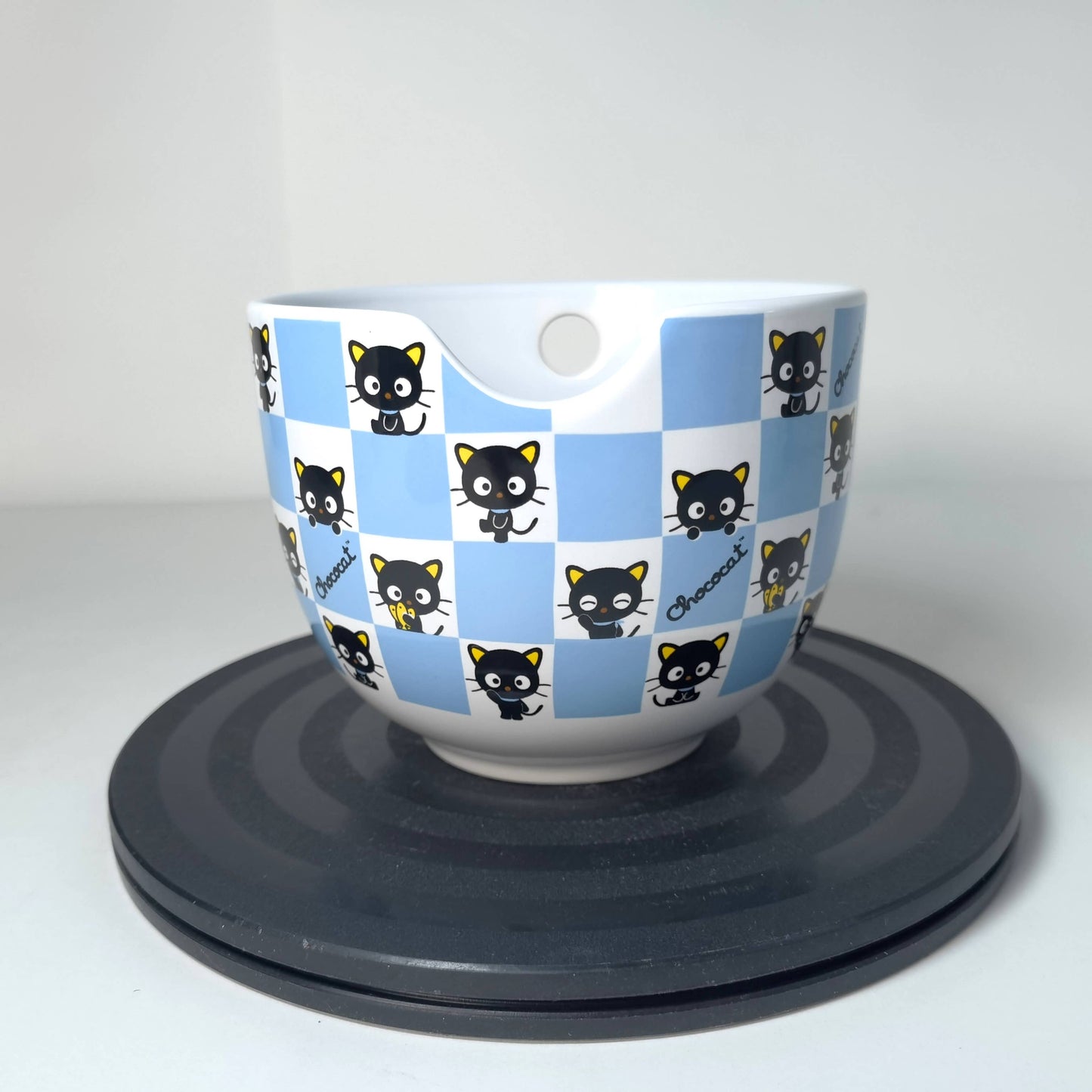 Sanrio Chococat Checker Pattern 20oz Ceramic Ramen Bowl