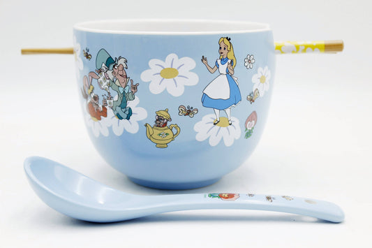 Alice in Wonderland Wildflower 20oz Ceramic Ramen Bowl