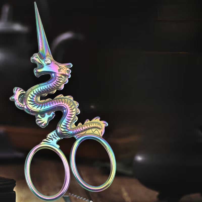 Metal Rainbow Dragon Scissors
