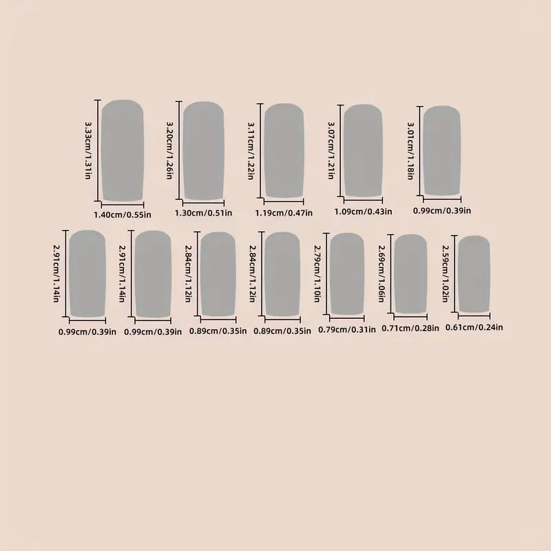 24pcs Van Gogh Starry Night Inspired Press-On Nails