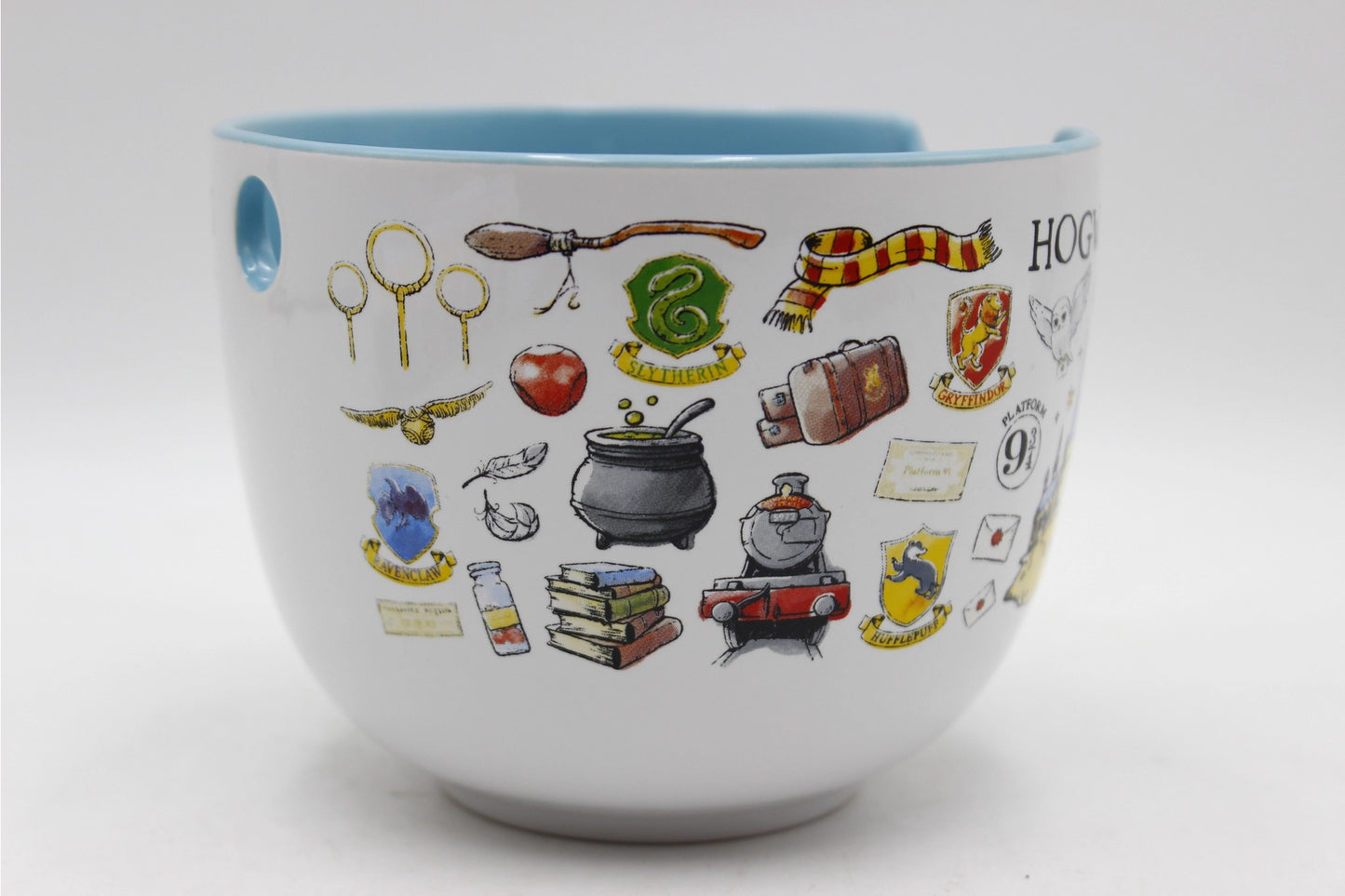 Harry Potter Hogwarts Destination 20oz Ceramic Ramen Noodle Rice Bowl Silver Buffalo