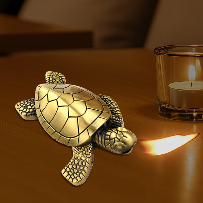 Metal Turtle Butane Torch Lighter Refillable