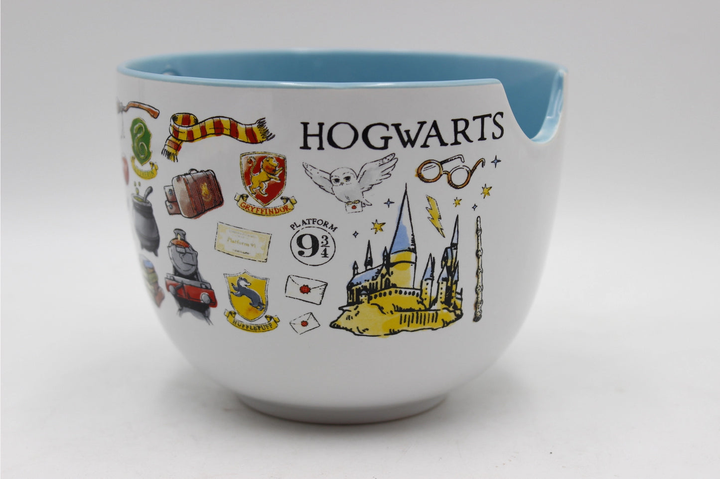 Harry Potter Hogwarts Destination 20oz Ceramic Ramen Noodle Rice Bowl Silver Buffalo