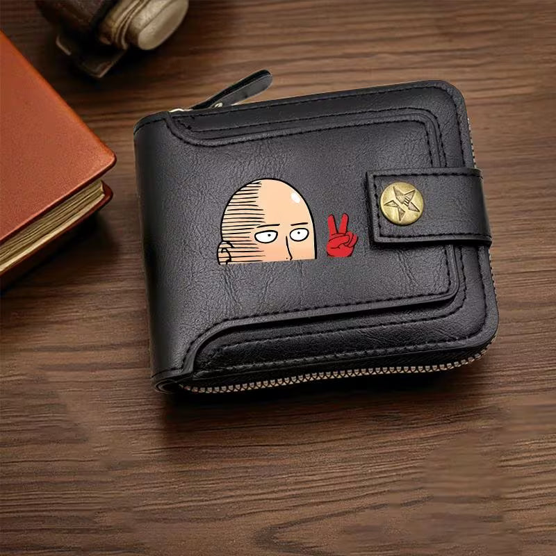 One Punch for Man Anime Wallet Black