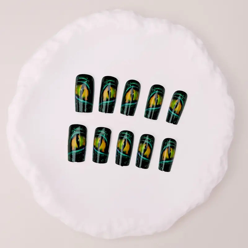 24pcs Snake Press on Nails