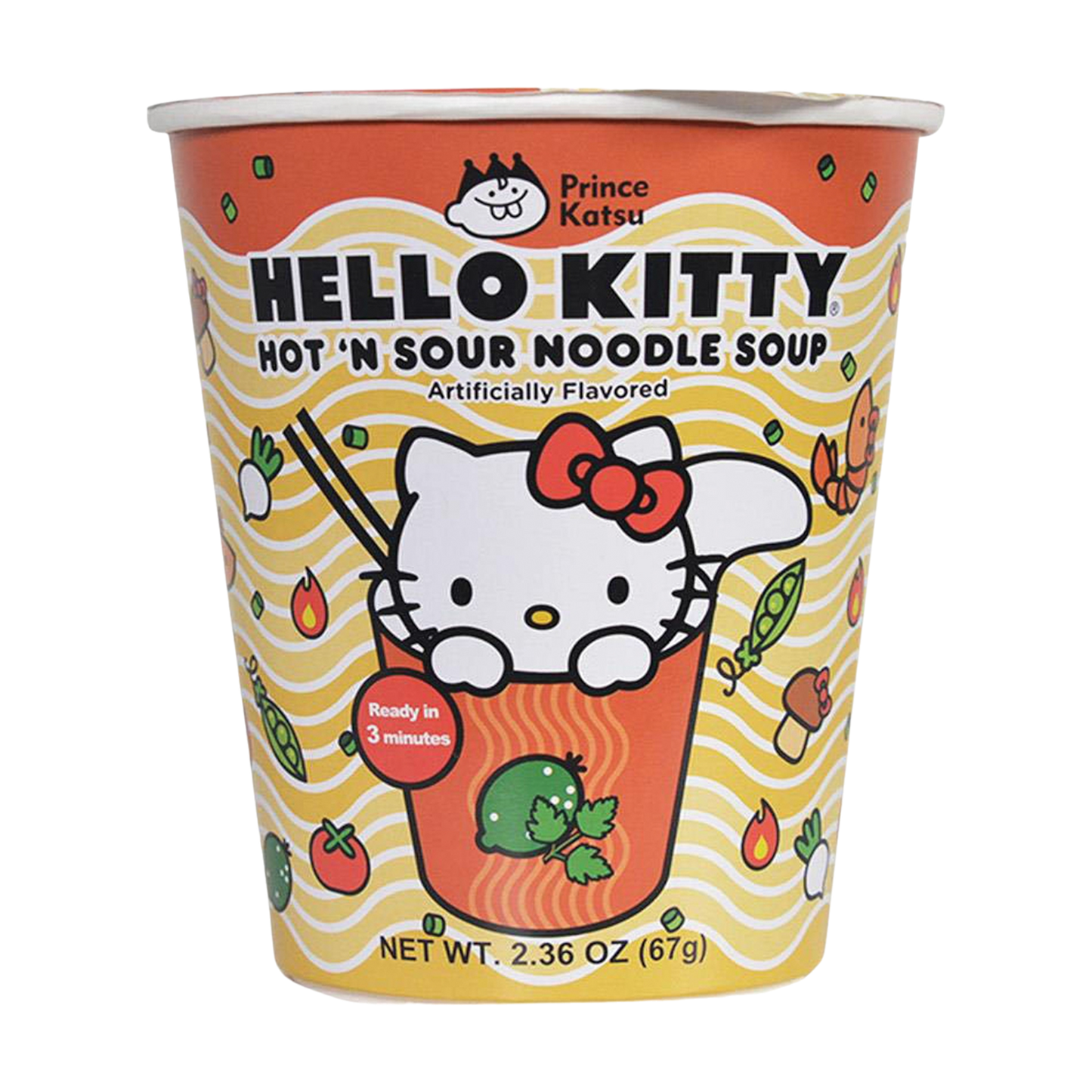 Hello Kitty Hot 'N Sour Noodle Soup