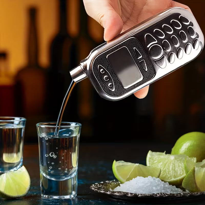 Vintage Mobile Phone-Shaped Flask,