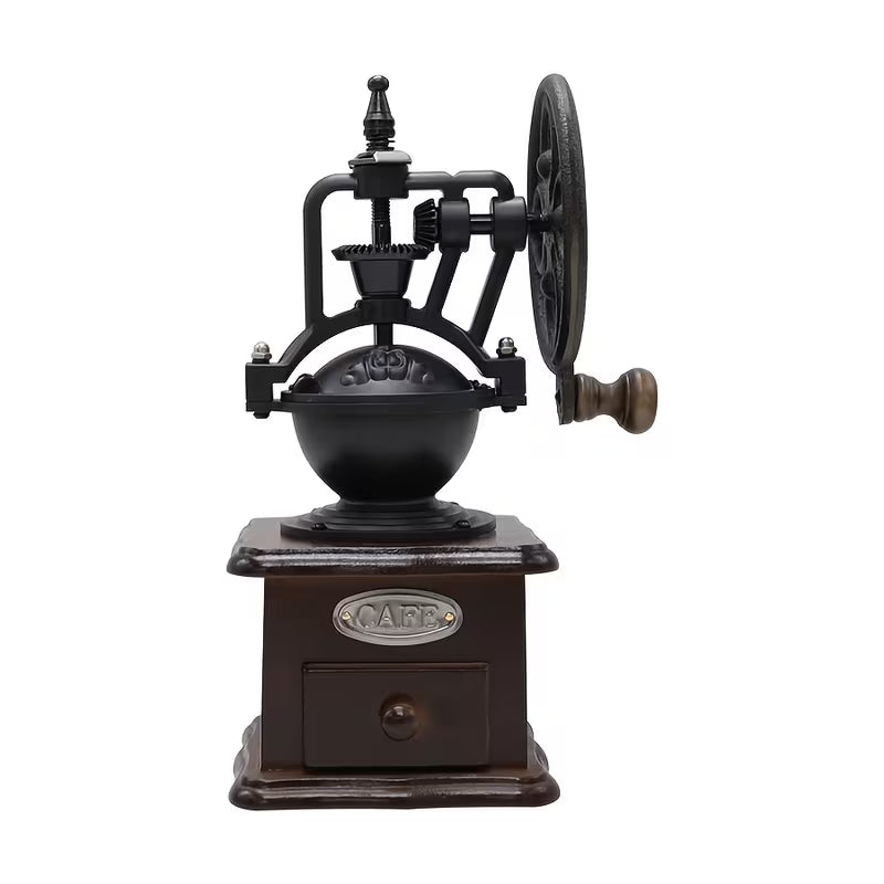 Manual Coffee Grinder, Wooden Bean Grinder Vintage Grinder