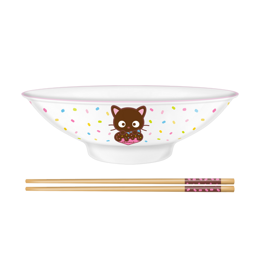 Chococat Chocolate Sprinkle Heart 30oz Ceramic Ramen Bowl