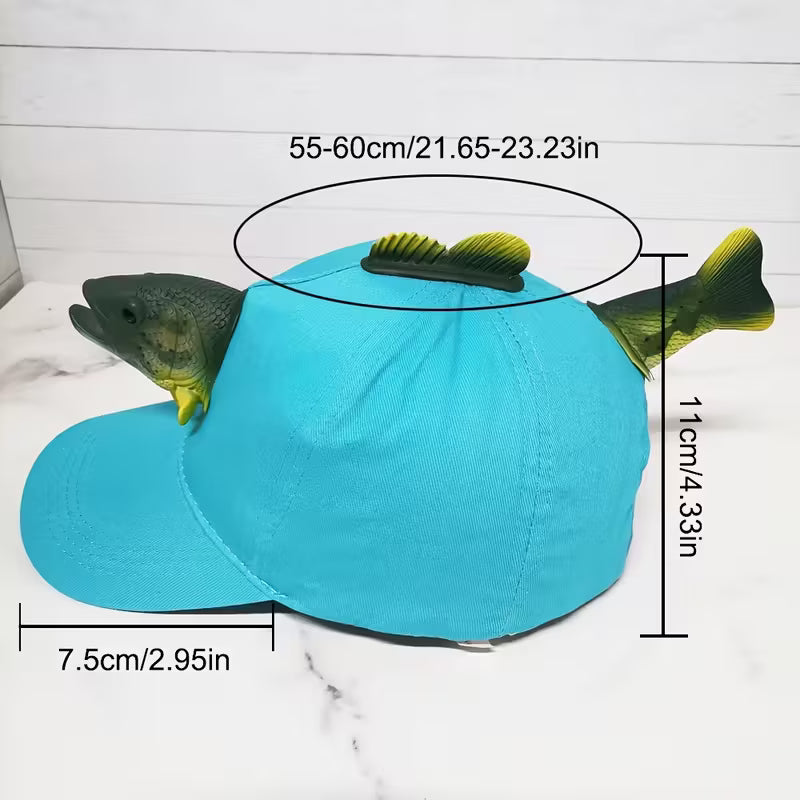 3D Animal Trout Hat Decorative Unique Headwear