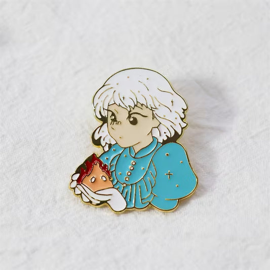 Anime Fire Enamel Pin Badge for Backpacks and Clothes