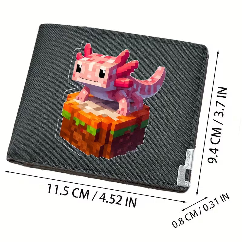Axolotl Minecraft Bifold Wallet