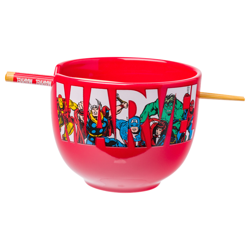 Marvel Comics Boxed 20oz. Ceramic Ramen Bowl with Chopsticks