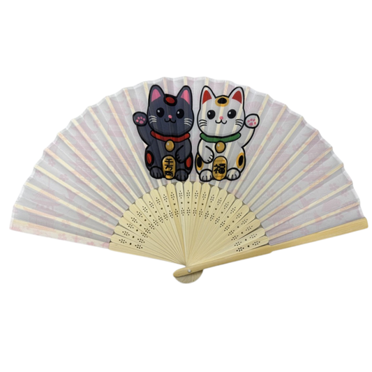 Maneki Neko Design Paper Folding Fan (50/300)