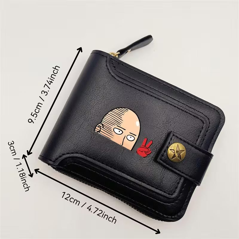 One Punch for Man Anime Wallet Black