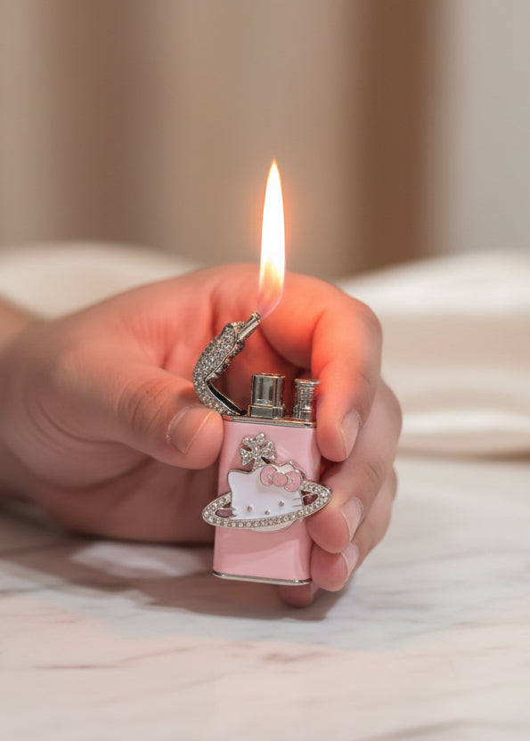 Hello Kitty Duel Flame Lighter Butane.