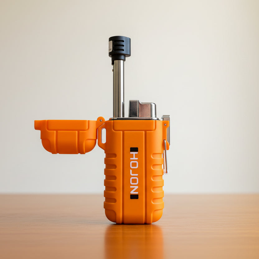 Telescopic Waterproof Butane Lighter with lanyard