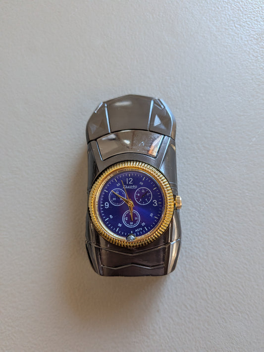 Metal Car Butane Lighter with Watch