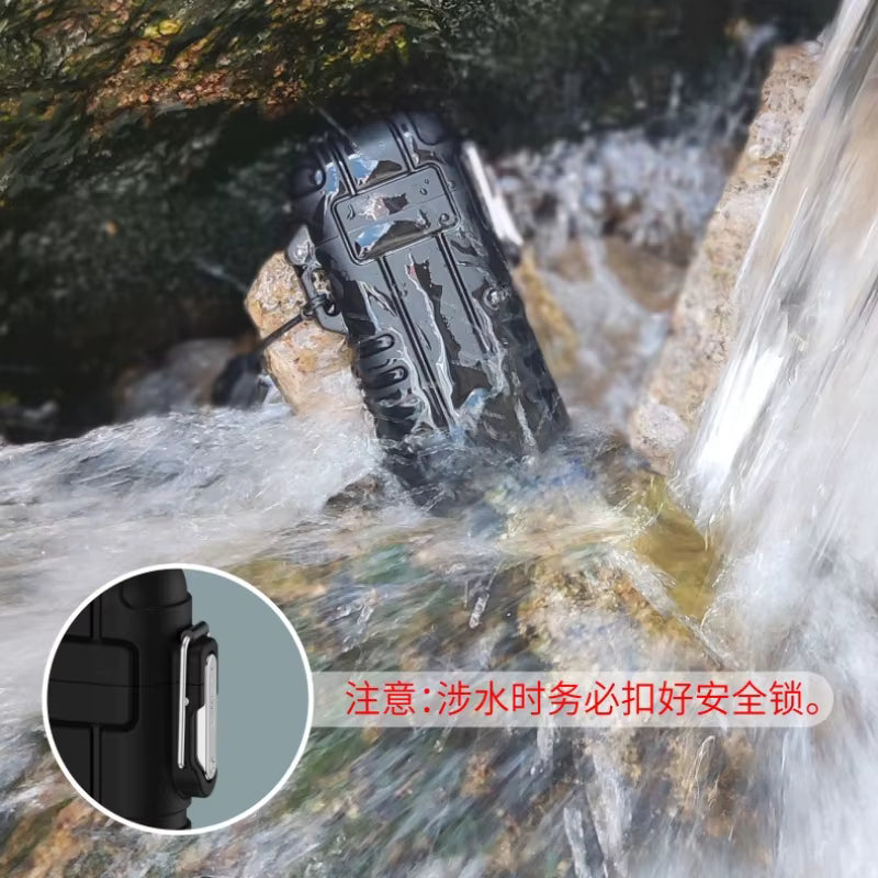 Telescopic Waterproof Butane Lighter with lanyard